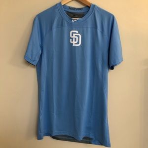 NWT Nike San Diego Padres  Blue Player Shirt